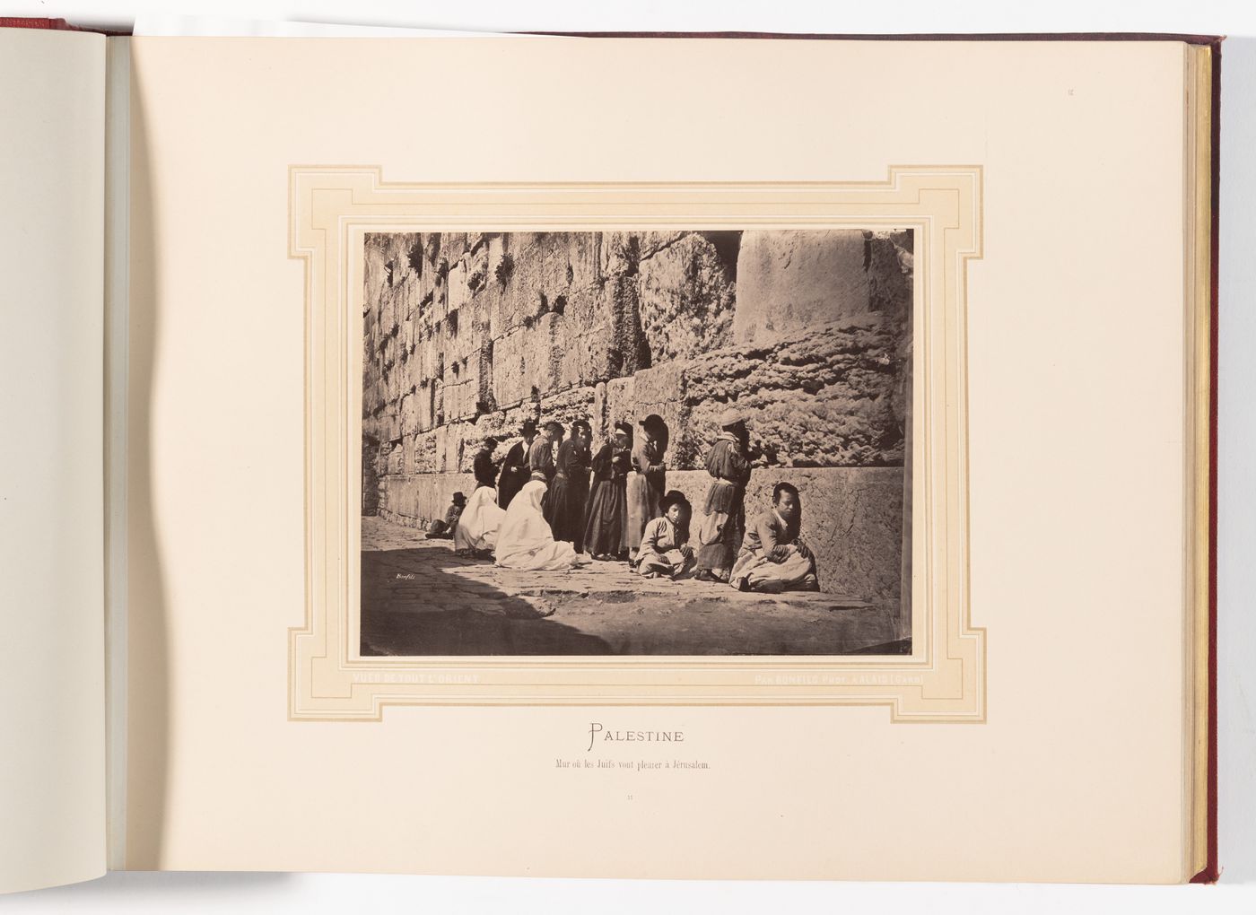 View of the Western Wall, Jerusalem, Palestine