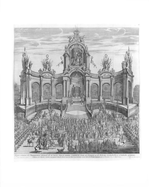 Representation of inauguration - Queen Marie Therese