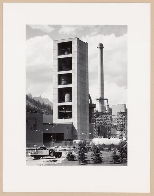 Tower structure, Baymore magnesium mine, Canmore, Alberta, from the series The Forms of Canadian Industrial Architecture