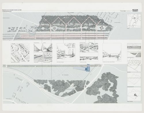 Landscape plan, Biozentrum - Biology Center for the J.W. Goethe University, Frankfurt am Main, Germany
