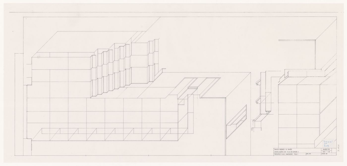 Perspective for Banco Borges & Irmão II [Borges & Irmão bank II], Vila do Conde, Portugal