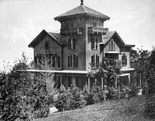 Plate from album ''Villas on the Hudson. A Collection of Photolithographs of Thirty-one Country Residences''