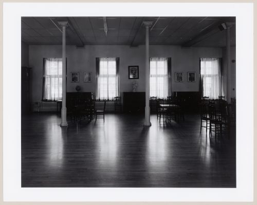 Interior view of a dining hall [?], Maison-mère des Soeurs Grises, 1190 rue Guy, Montréal, Québec