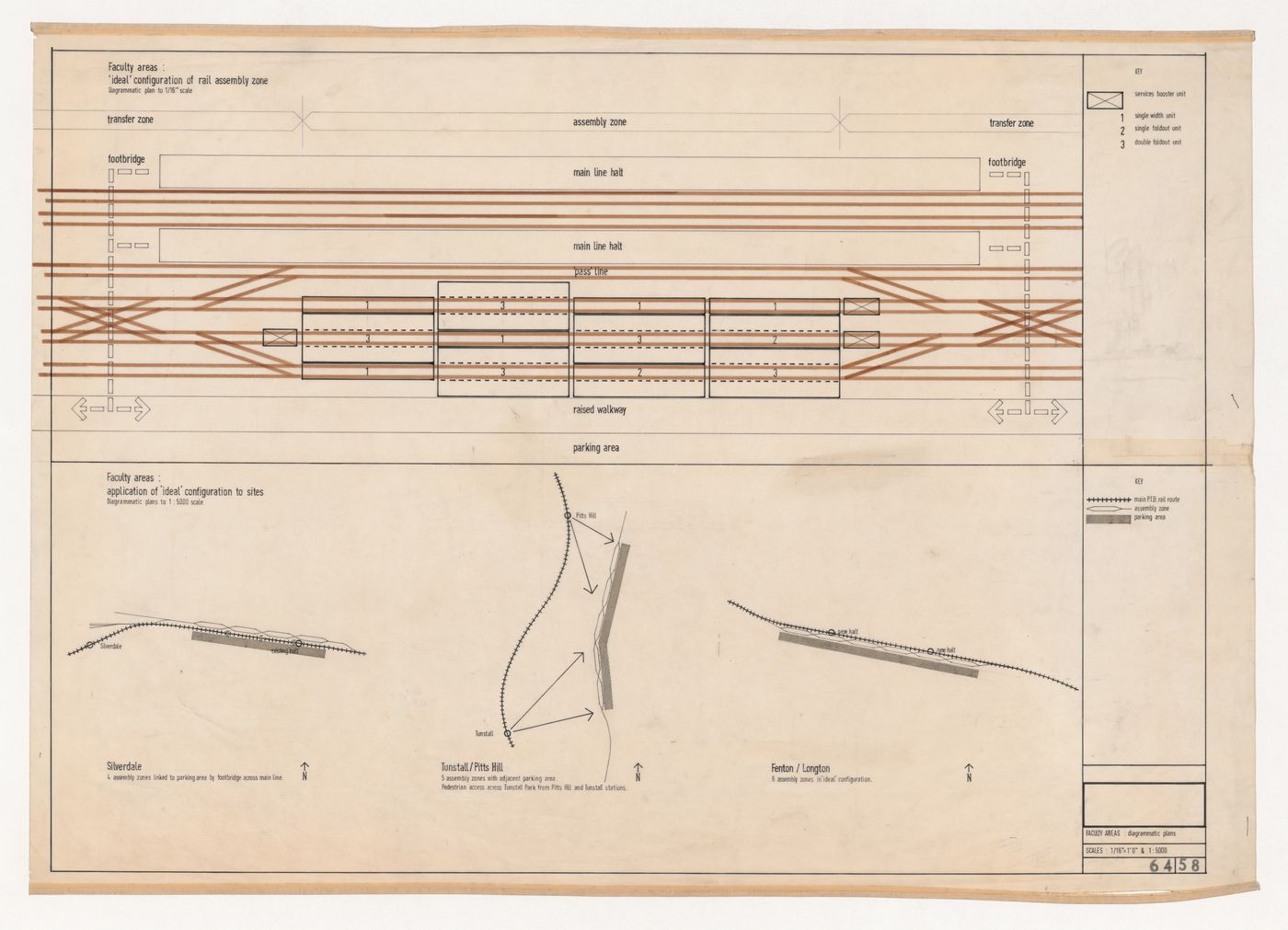 Potteries Thinkbelt: faculty areas: diagrammatic plans