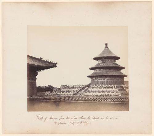 View of the Hall of Prayer for a Good Harvest [Qinian Dian], Temple of Heaven [Tian Tan], Peking (now Beijing), China