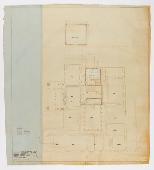 Ground floor plan (Pianta del piano terra), Ampliamento e restauro della scuola elementare de Amicis di Broni, Italy