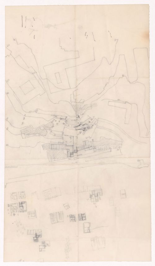 Sketch site plan for Largo da Lada, Porto, Portugal