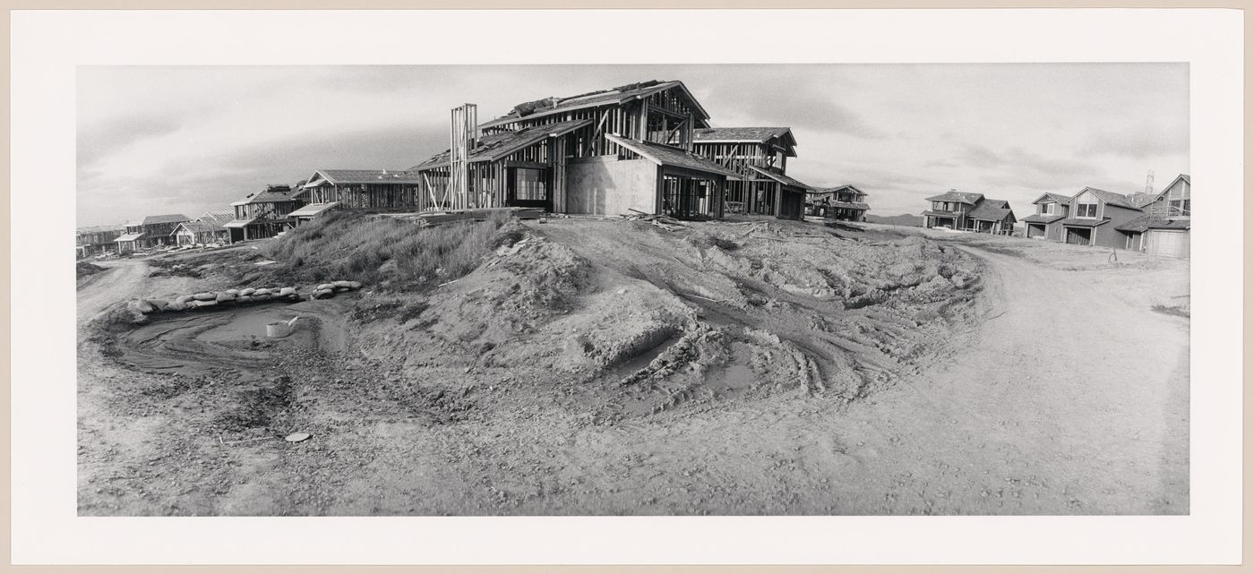 Construction site of prefabricated buildings, California, United States