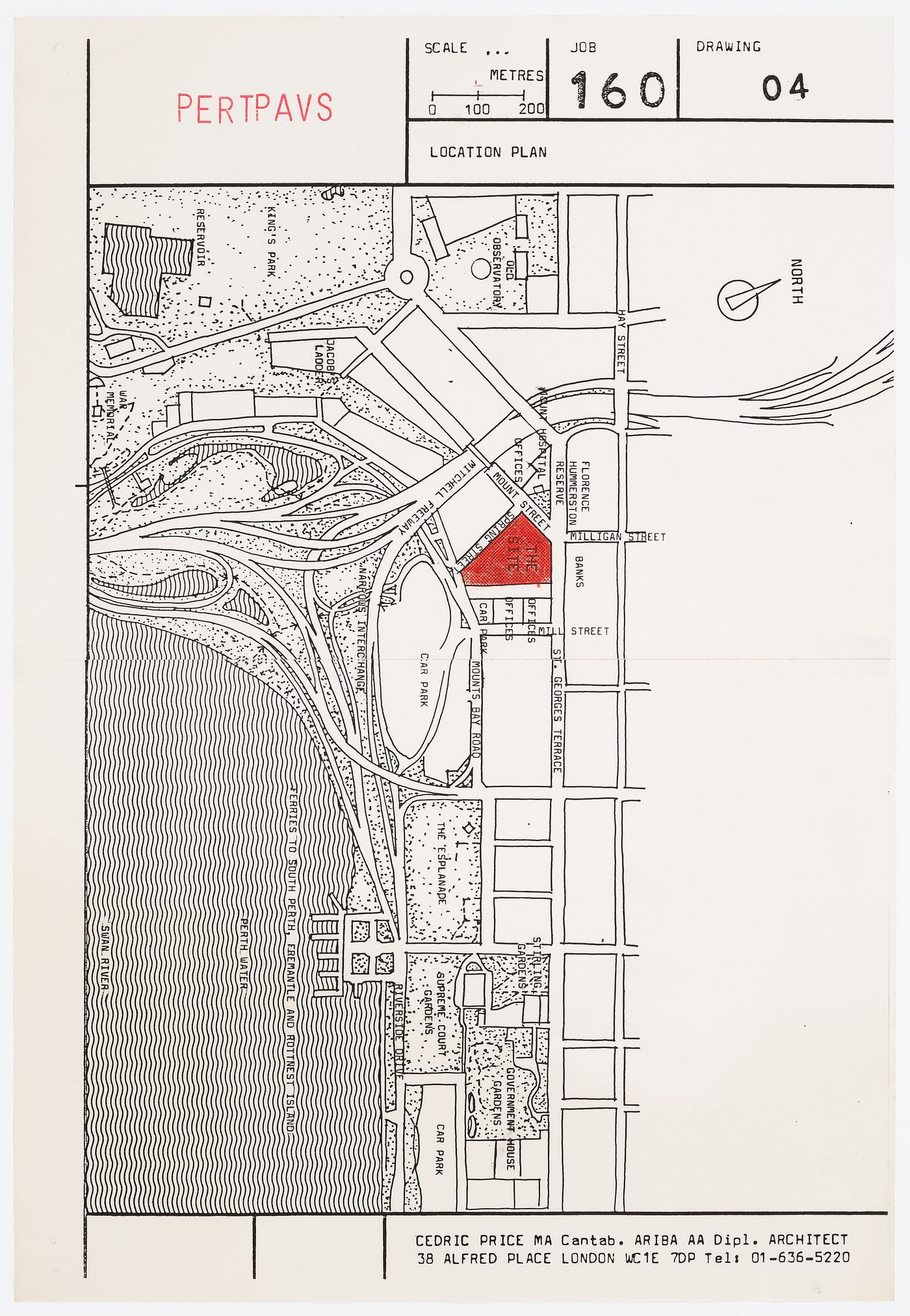 Pertpavs: location plan