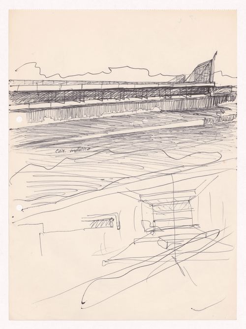 Sketch perspectives for Motel em Vale de Canas, Coimbra, Portugal