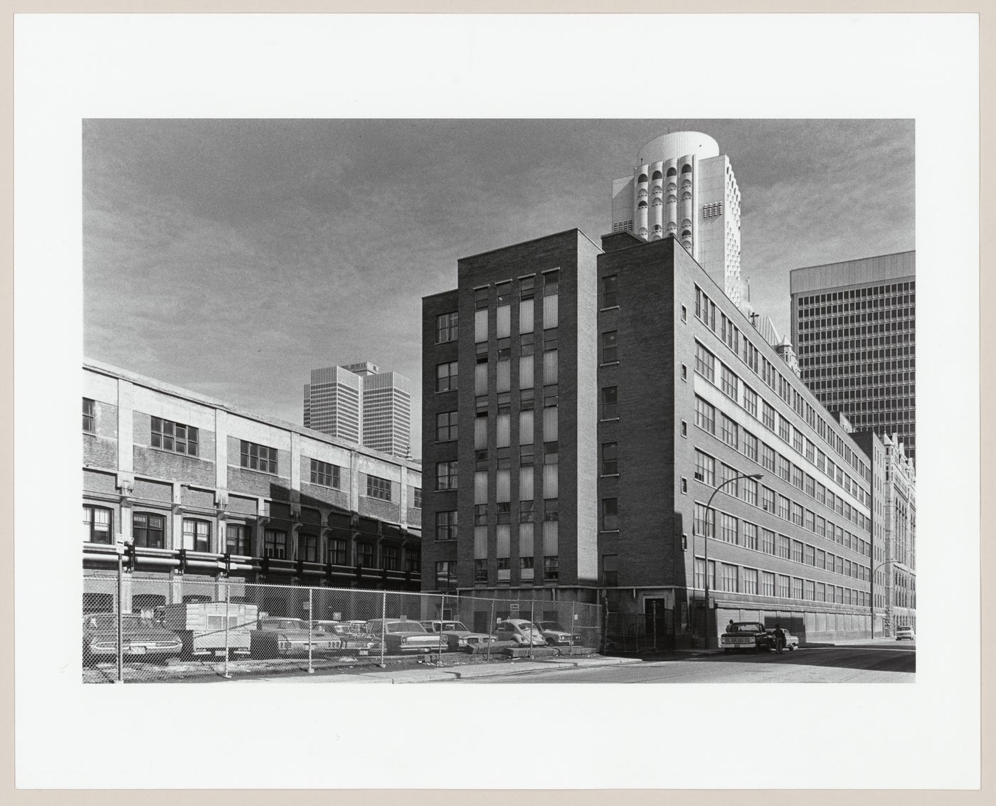 View of Windsor Station looking northeast from the south side of rue Saint-Antoine, Montréal, Québec