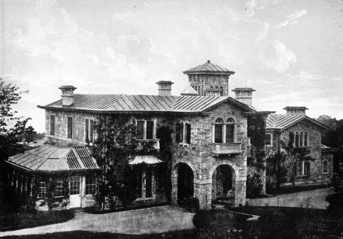 Plate from album ''Villas on the Hudson. A Collection of Photolithographs of Thirty-one Country Residences''