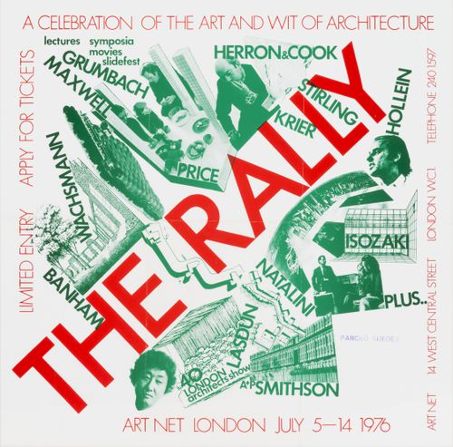Poster for “The Rally” conference at Art Net