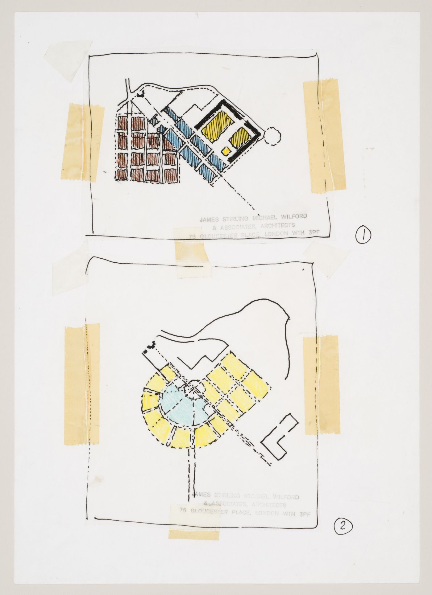 New Town Centre, Caselecchio di Reno, Italy: plans