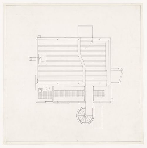 Third floor plan for Bernstein House
