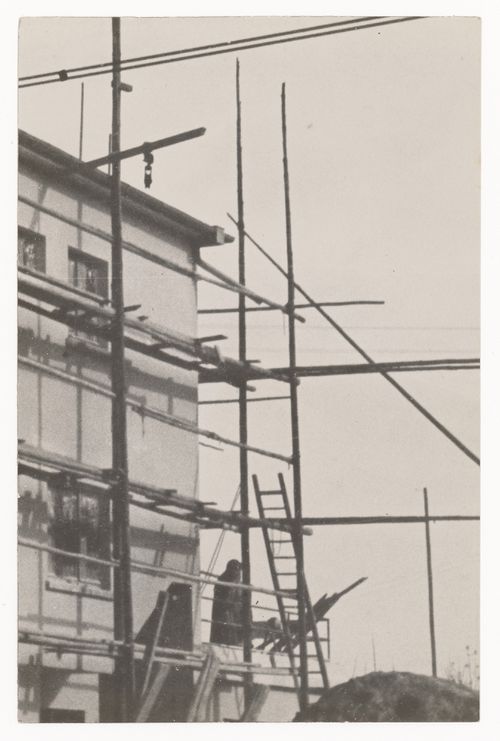 Study of scaffolding for a documentary film with the working title 'Bauen' (To Build), Germany