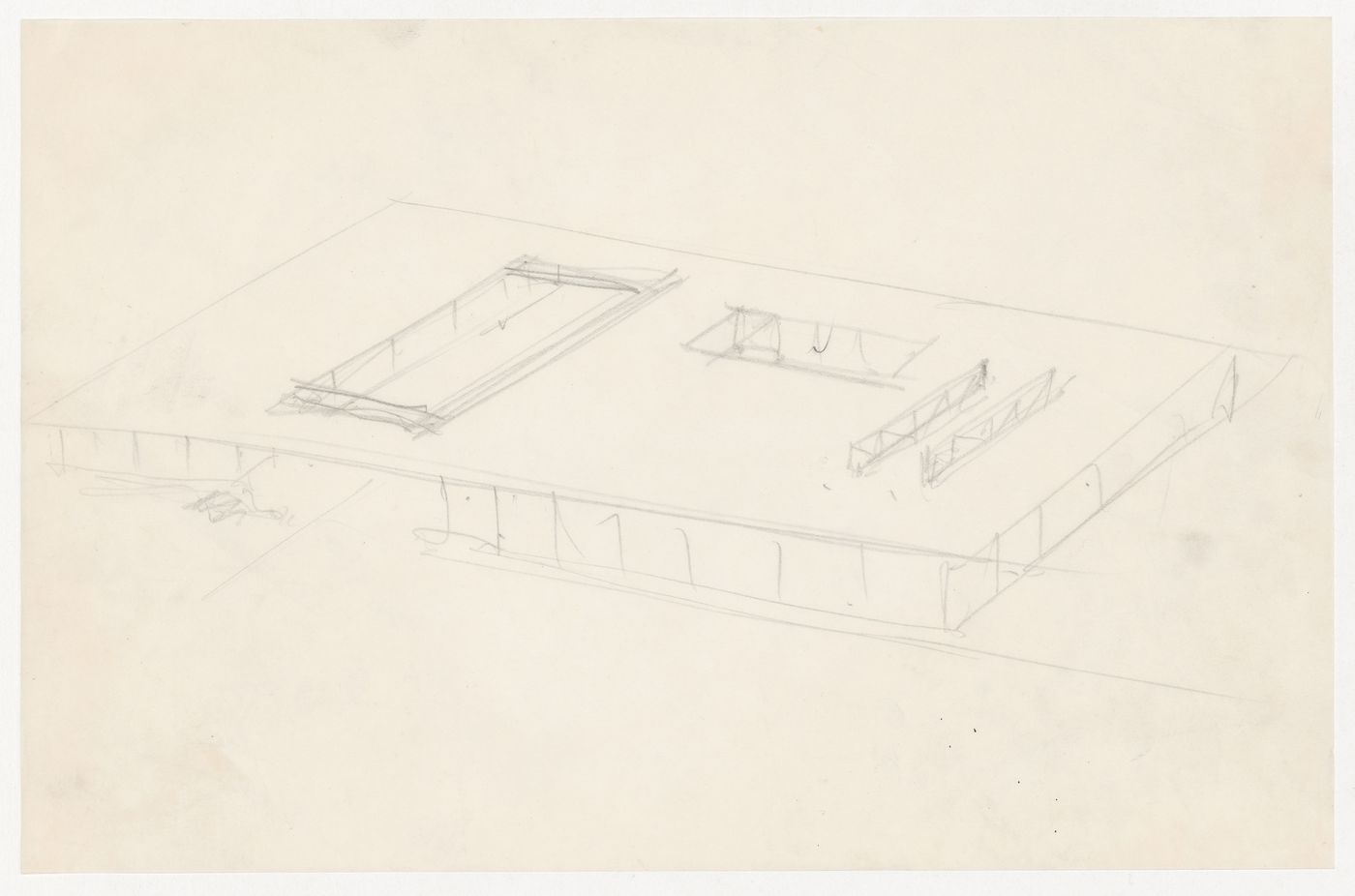 Axonometric sketch for Museum for a Small City