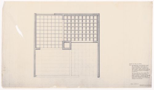 Shops and offices floor slab and frame details for the Shape of Cambridge: A Plan, Cambridge University, England