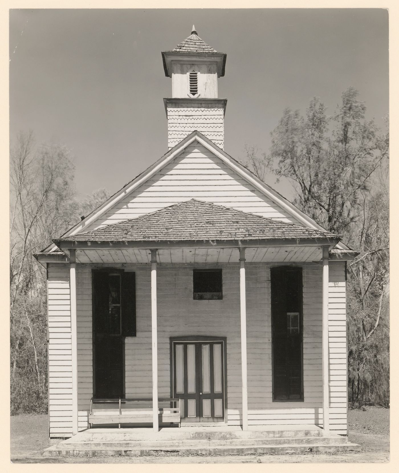 Front view of rural church of African American or Black congregation, South Carolina, United States