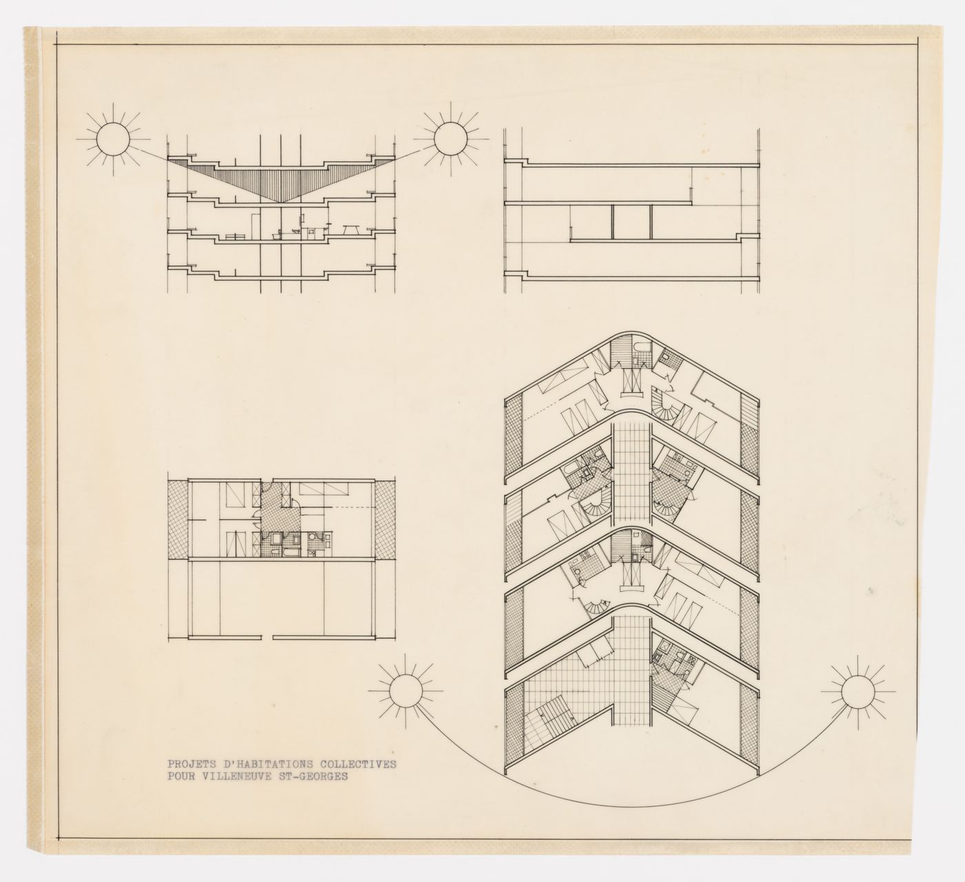 Plan for the Communal multi-story dwellings in Europe