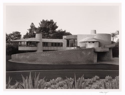 Main house with cactus, from the series The David and Gladys Wright House