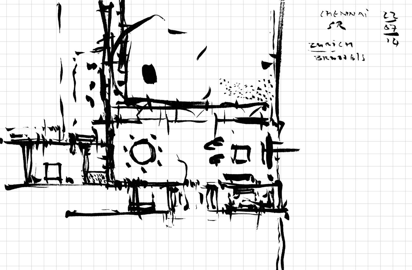 House in Chennai : plan