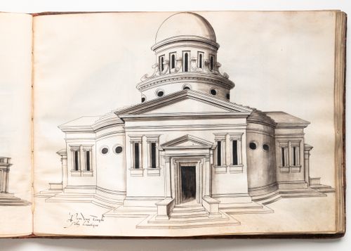 Perspective for a temple in the antique manner