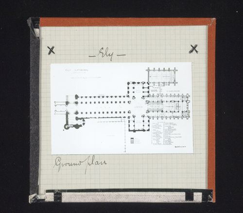 View of ground plan of Ely Cathedral from unidentified source, Ely, Cambridgeshire, England