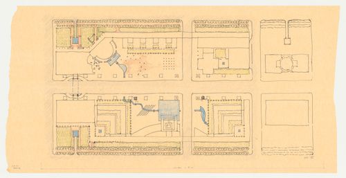 Sketch site plan for the Phoenix Municipal Government Center Competition