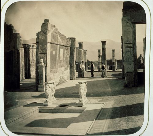 Plate from album ''Princpales Vues de Pompeii par Charles Fratacci, Naples 1864''