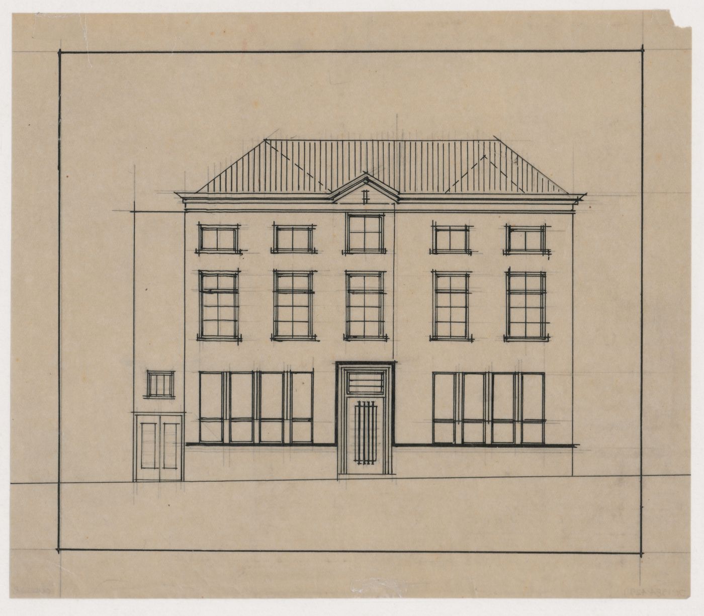 Elevation, possibly for a house, Netherlands