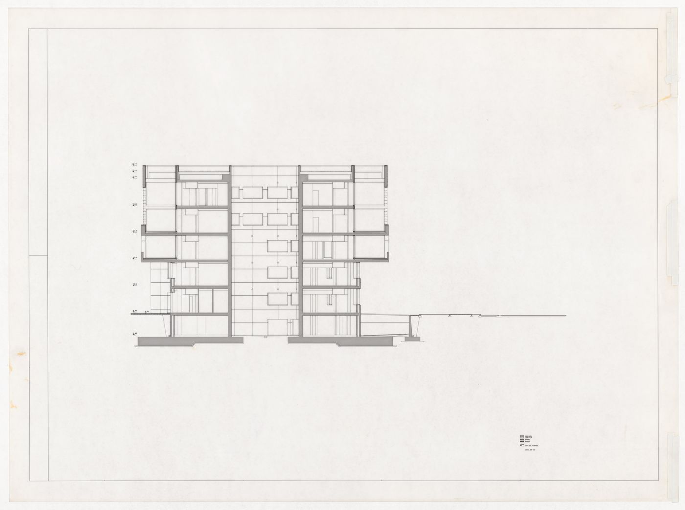 Section for Centro Meteorológico da Villa Olimpica, Barcelona, Spain