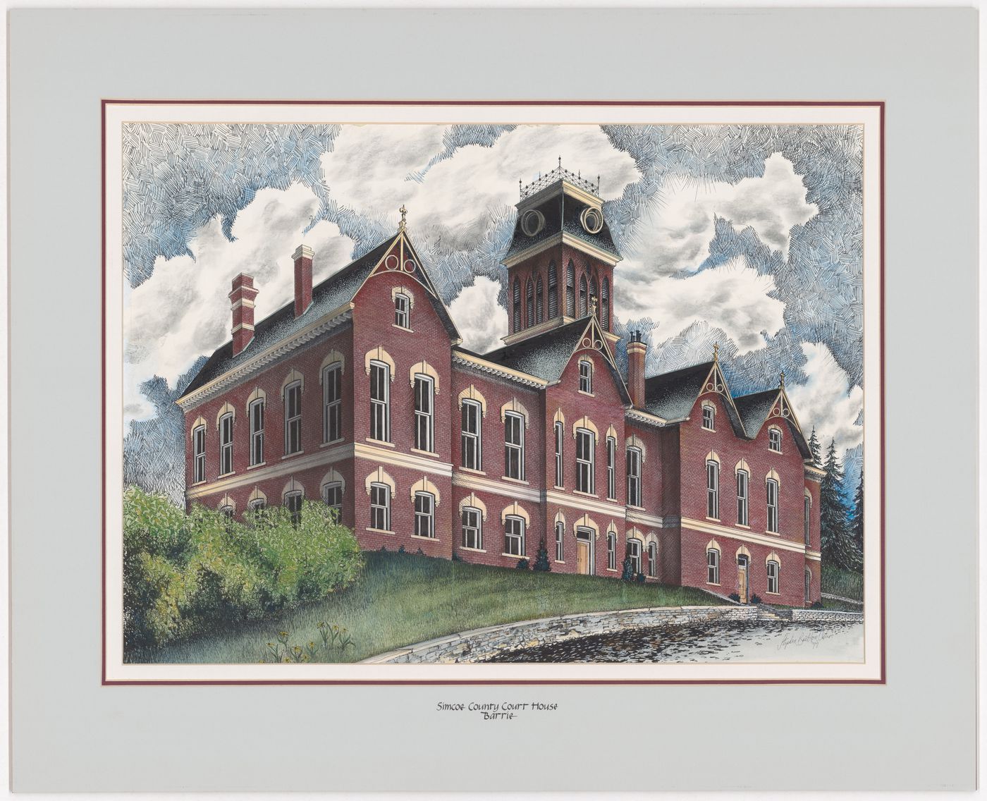 Simcoe County Court House, Barrie, from Court Houses in Ontario