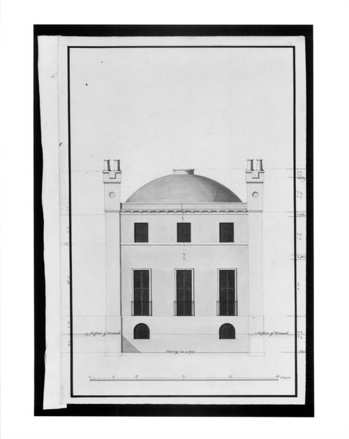 Design for a Gothic Villa - rear elevation