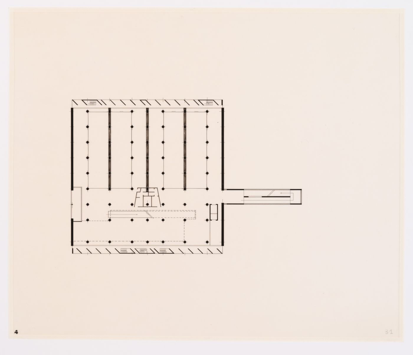 Floor plan for the Museum of Knowledge, in Sector 1, in Chandigarh, India