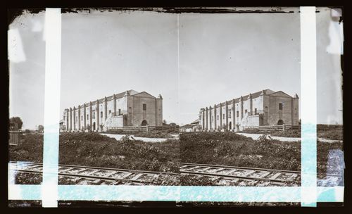 Stereograph of Mission San Gabriel, California, United States of America