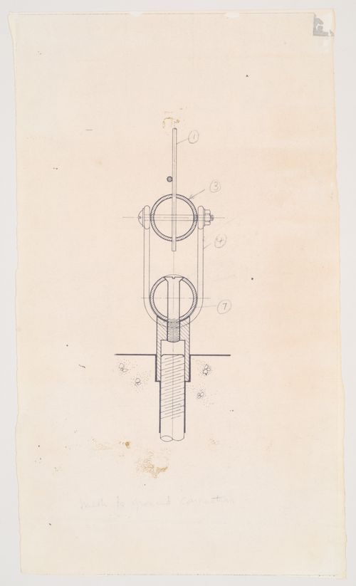 London Zoo Aviary, Regent's Park, London, England: detail of mesh and ground connection