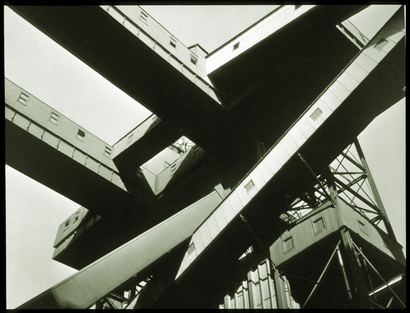 View of conveyor belts, Ford Motor Company River Rouge Plan, Dearborn, Michigan