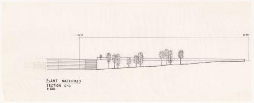 Section view of plant materials for National Gallery of Canada, Ottawa, Ontario