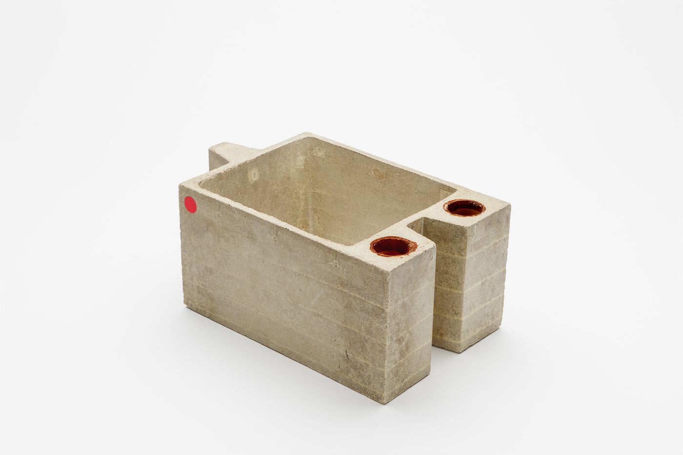 Green hollow sulphur concrete brick