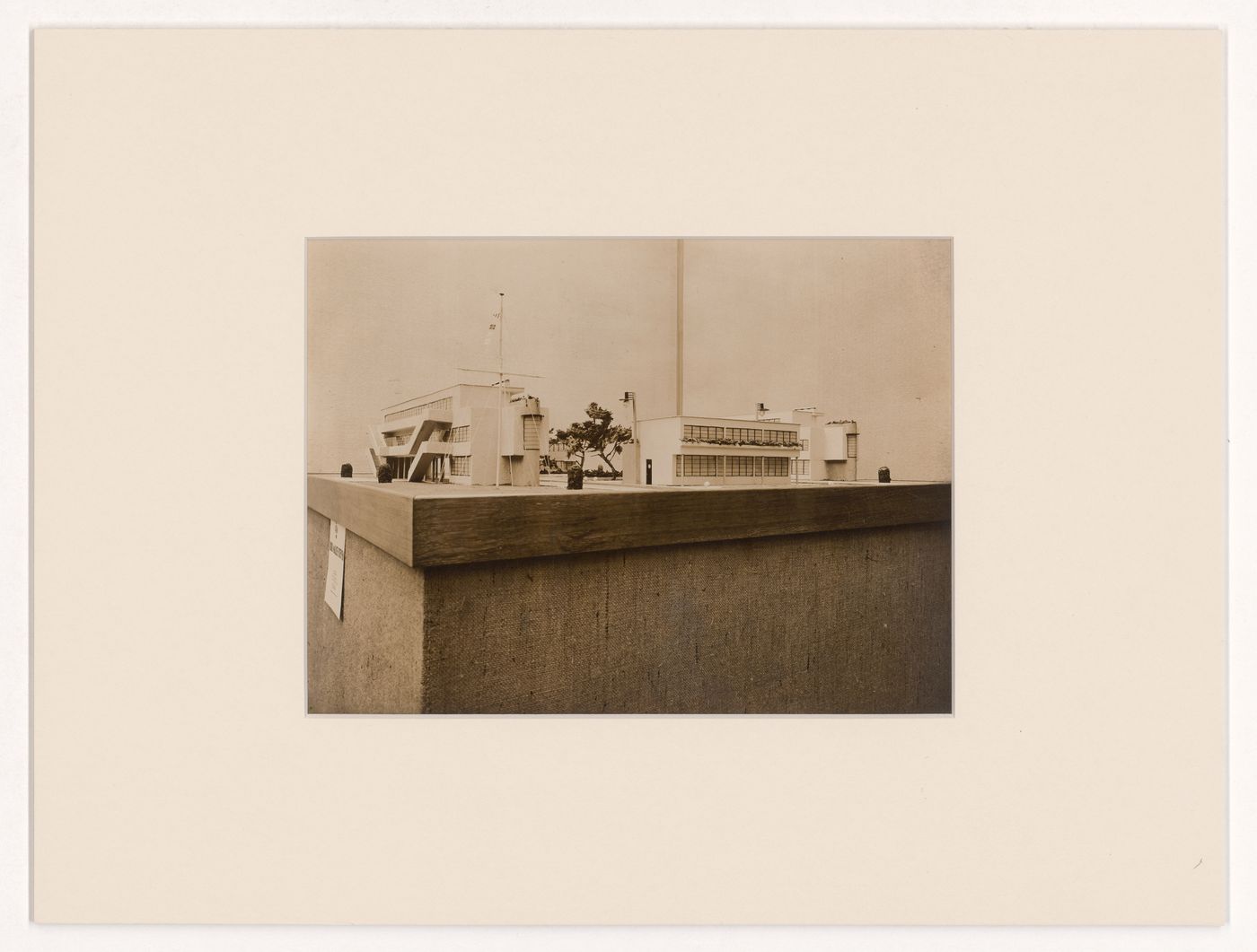 View of a model for a worker's housing project for La Lainière de Roubaix, France