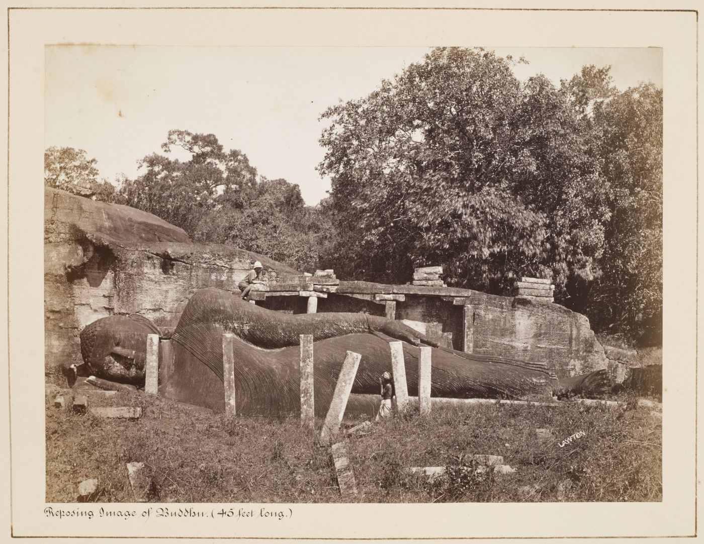 Plate from album ''Views of ruined temples and religious shrines, Ceylon, now Sri Lanka''