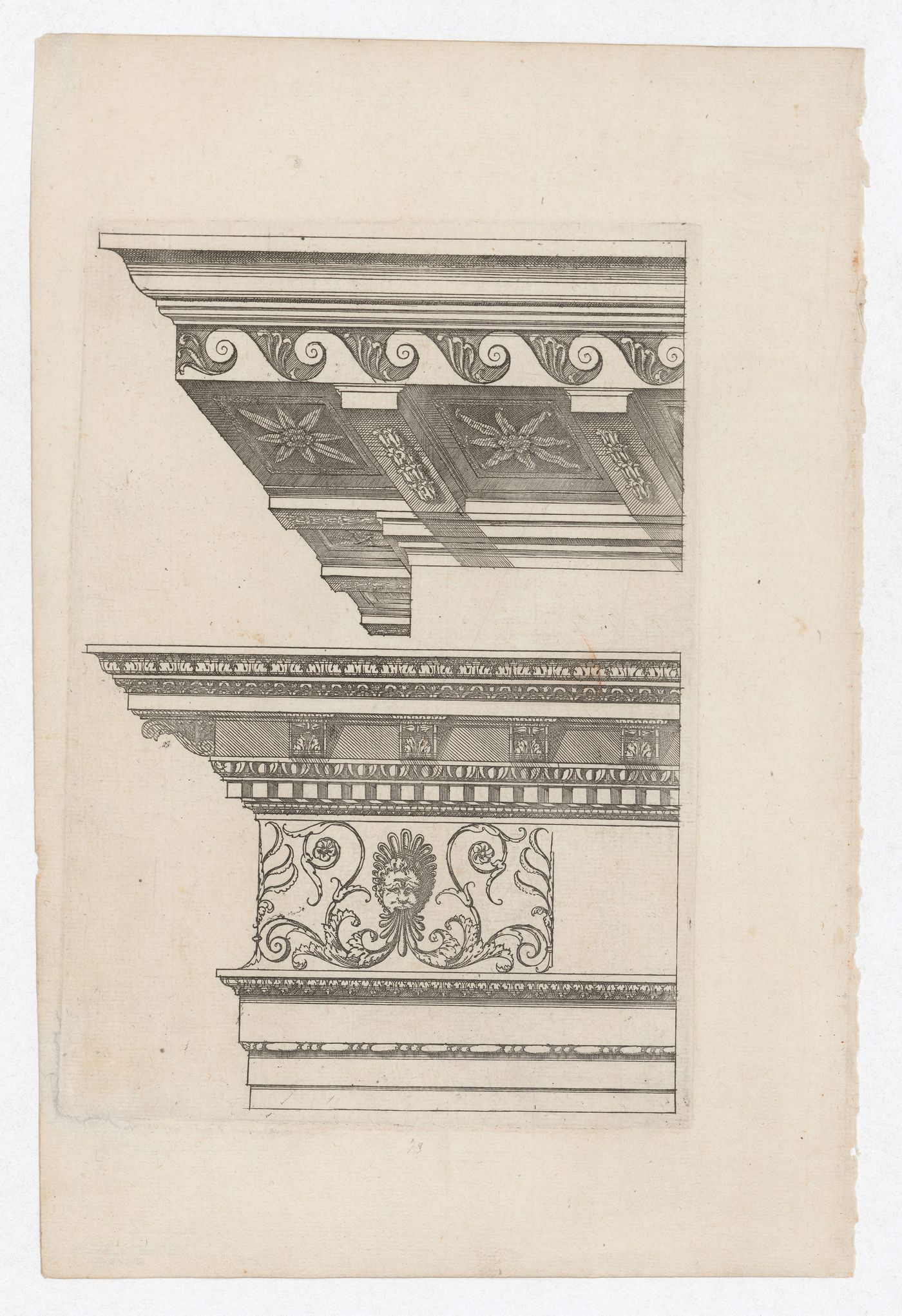 Design for cornice and entablabture