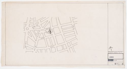 Map showing location of Donmar rehearsal studio, London, England