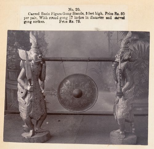 View of a stand, F. Beato Limited, C Road, Mandalay, Burma (now Myanmar)