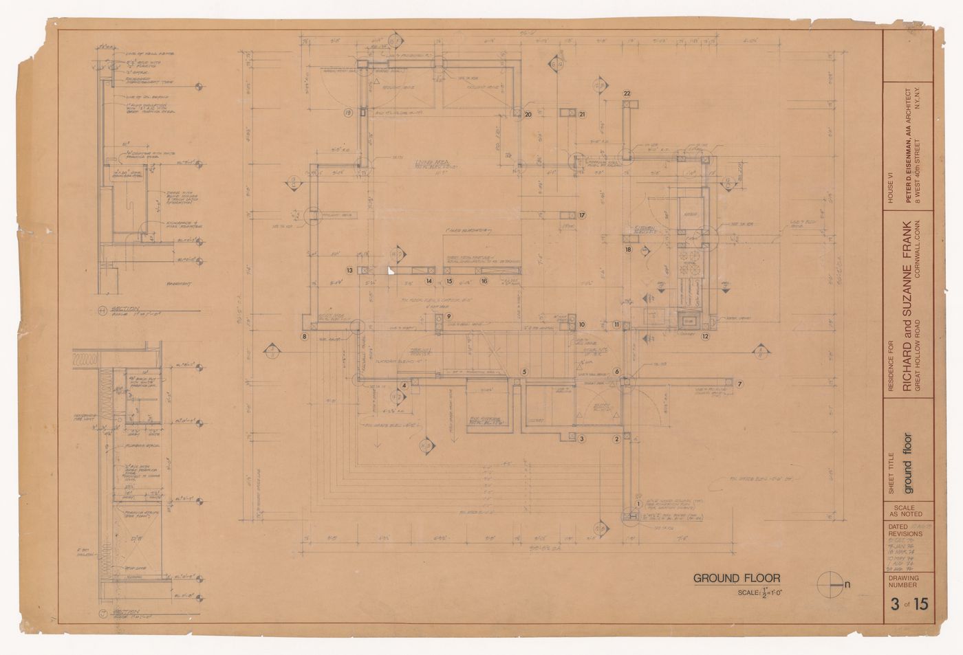 Plan for House VI, Cornwall, Connecticut