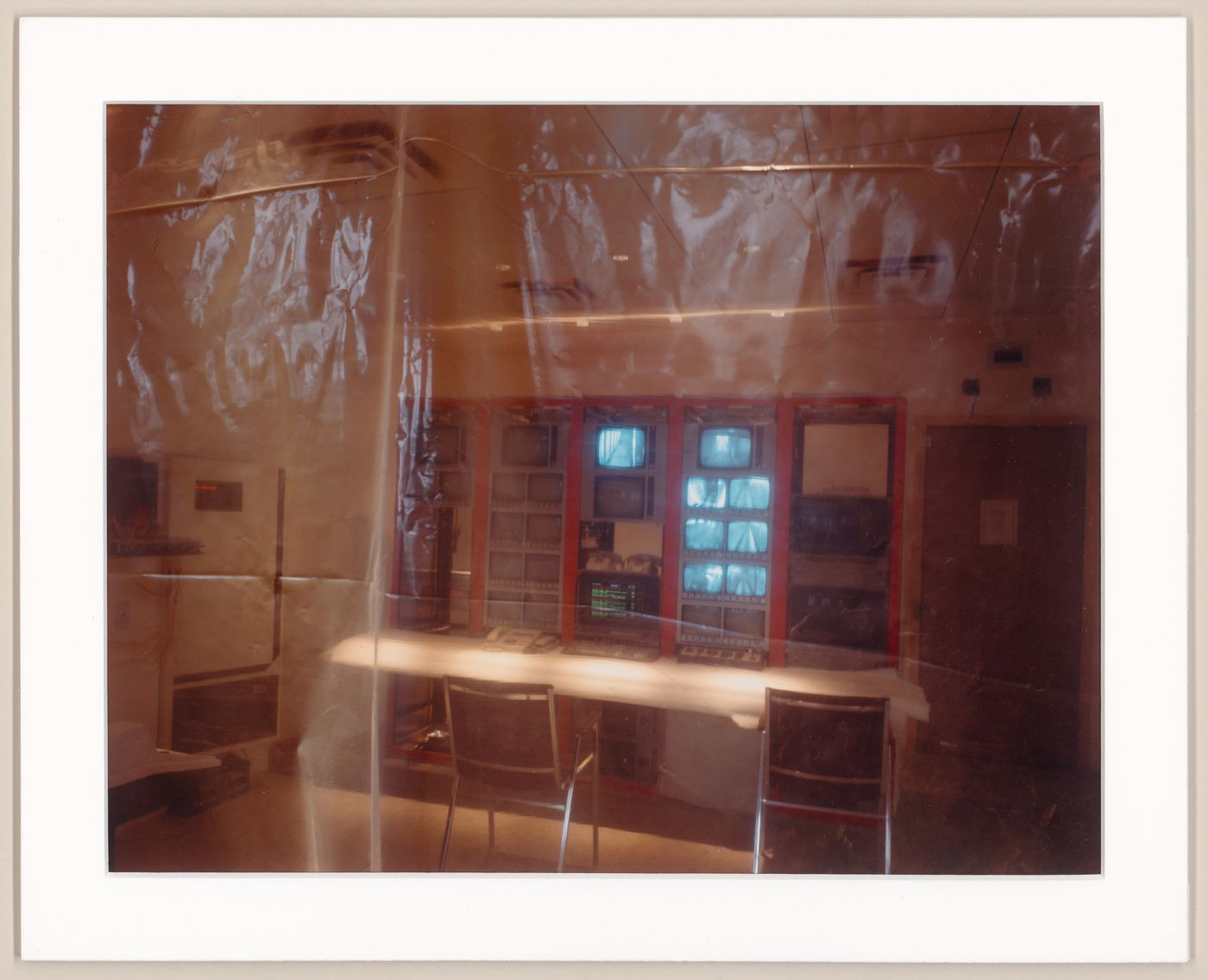 Interior view of the building systems control room on level 3, Shaughnessy House, Montréal, Québec