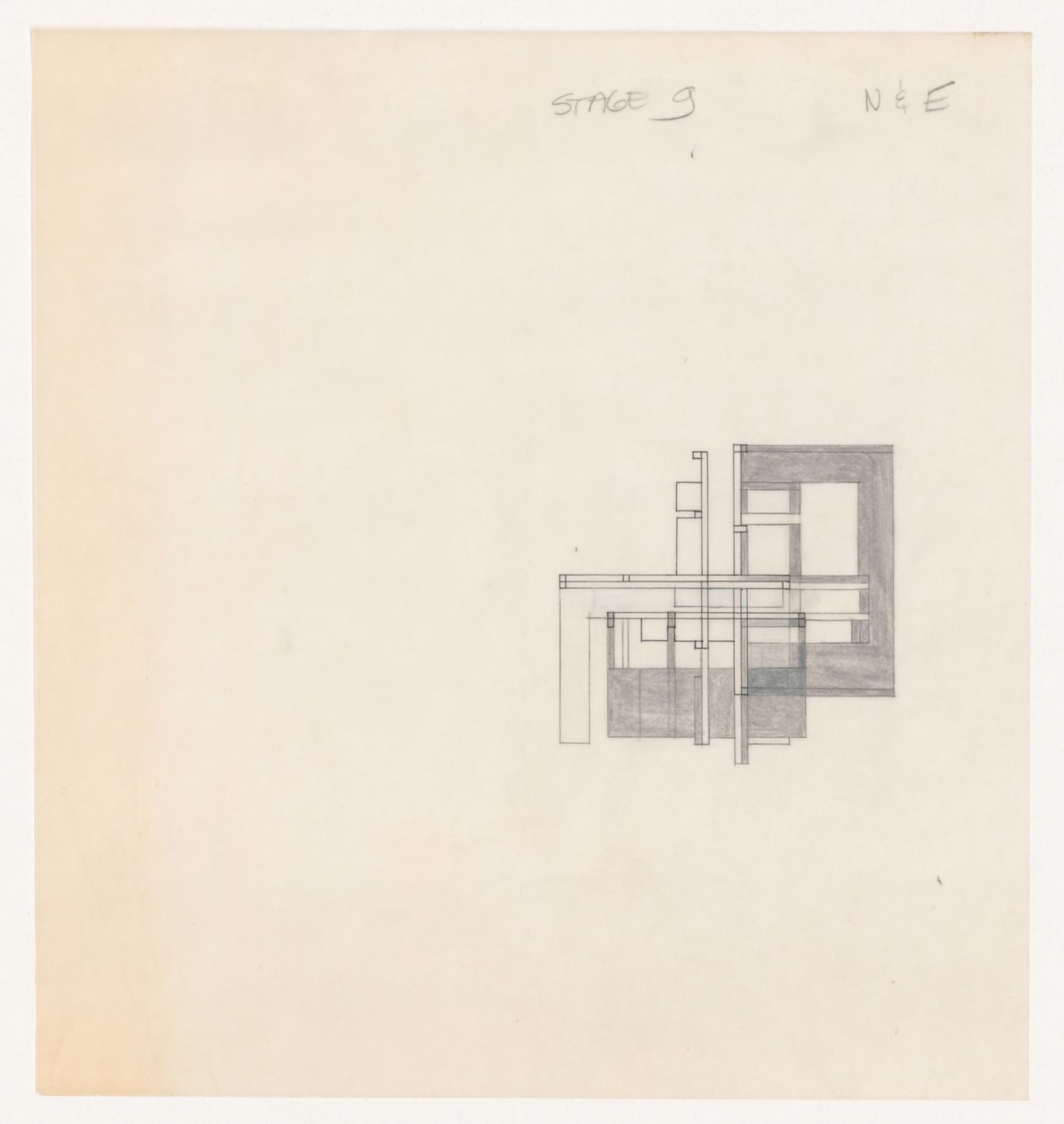 Sketch elevation for House VI, Cornwall, Connecticut