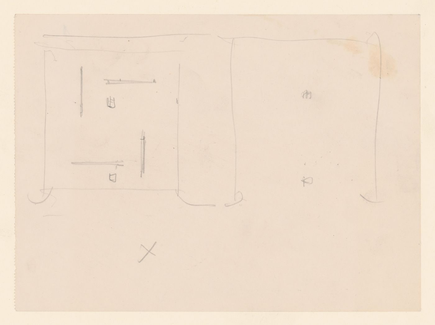 Sketch plans for a gallery layout
