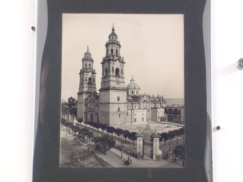 View of the Catedral de Morelia showing gateways and the atrio, Mexico